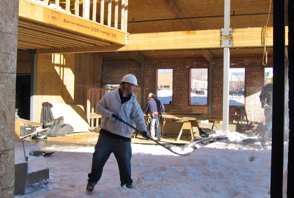 Lumberyard Winter Construction Flagstaff AZ