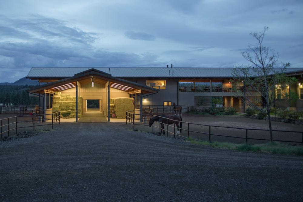 Hounds and horses stable in winquist